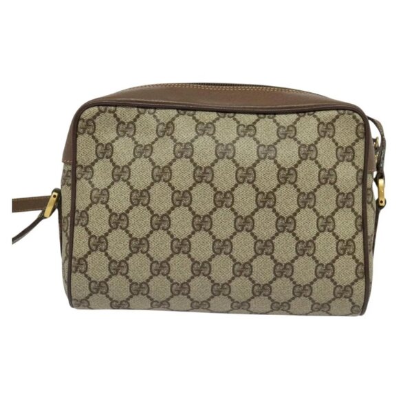 GUCCI GG Supreme Web Sherry Line Shoulder Bag PVC Beige 001 44 6655 Auth yk18967 - Picture 3 of 15